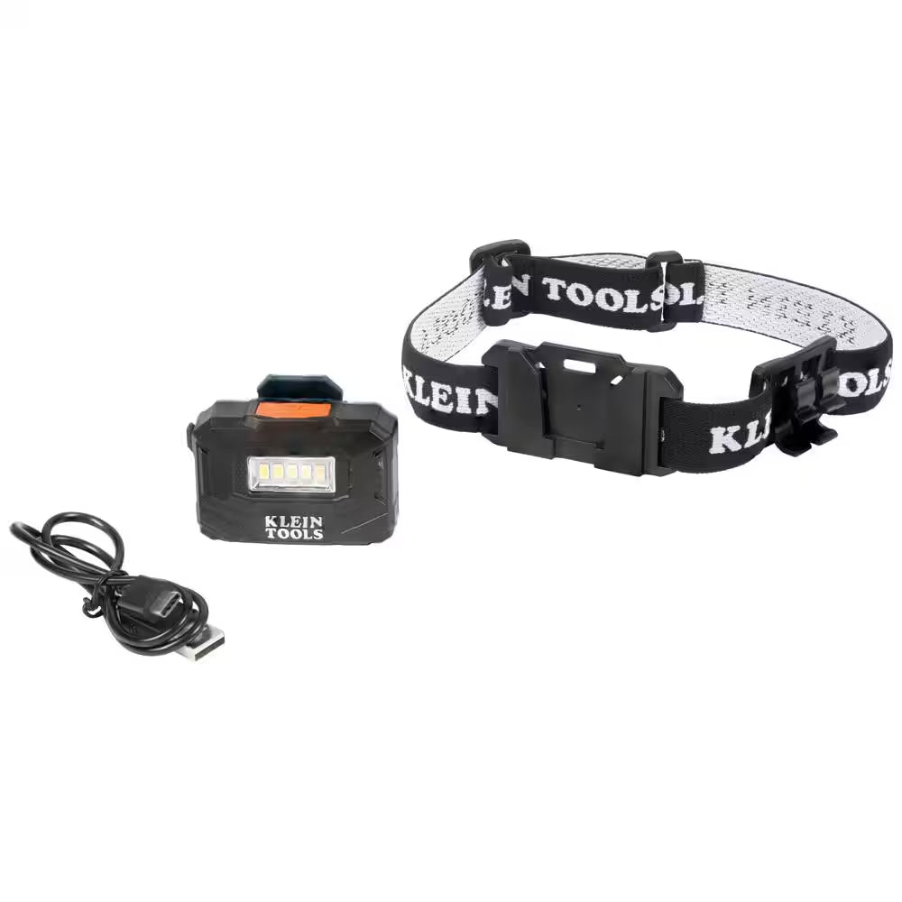 Rechargeable Light Array LED Headlamp with Adjustable Fabric Strap, 260 Lumens, 2 Modes
