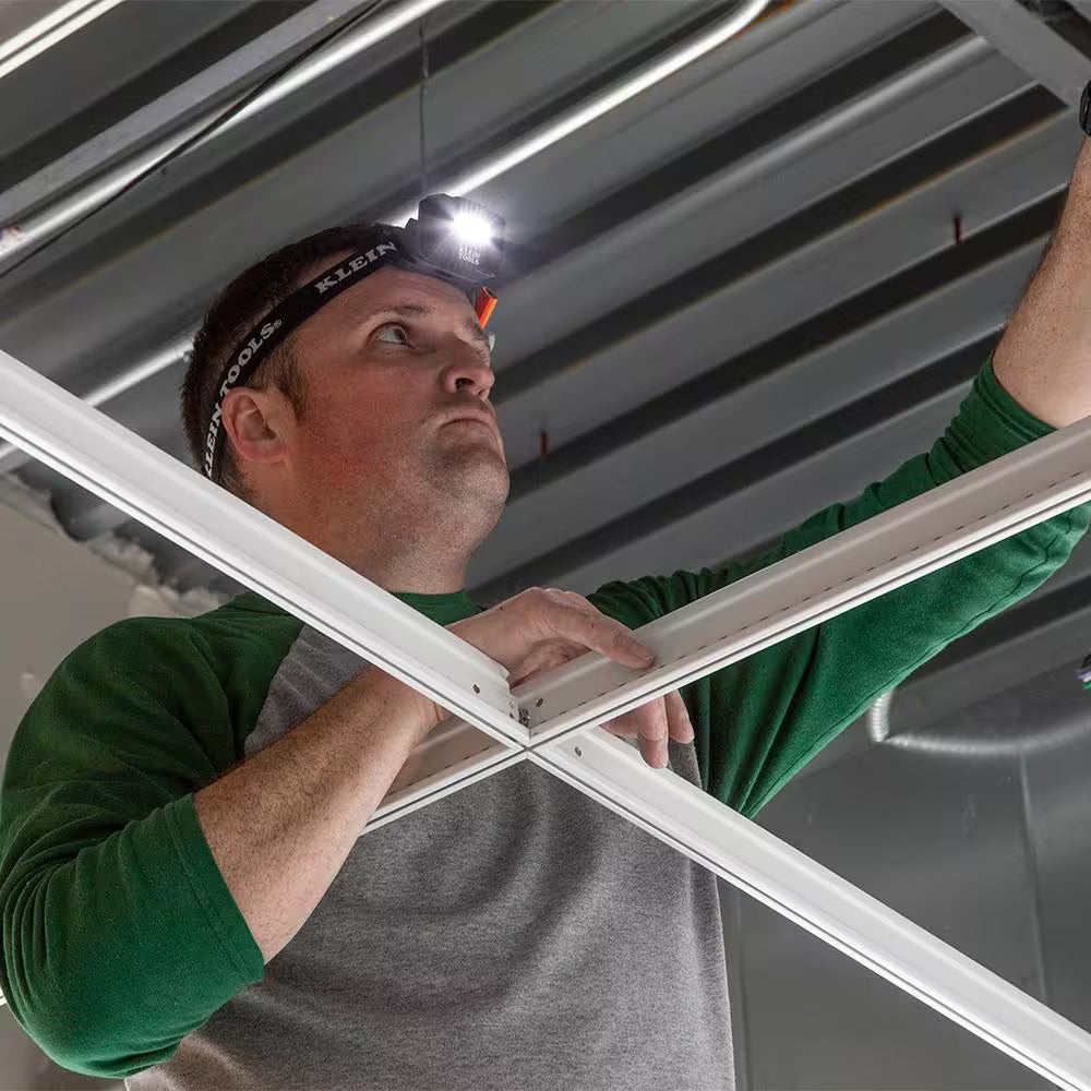 Rechargeable Light Array LED Headlamp with Adjustable Fabric Strap, 260 Lumens, 2 Modes