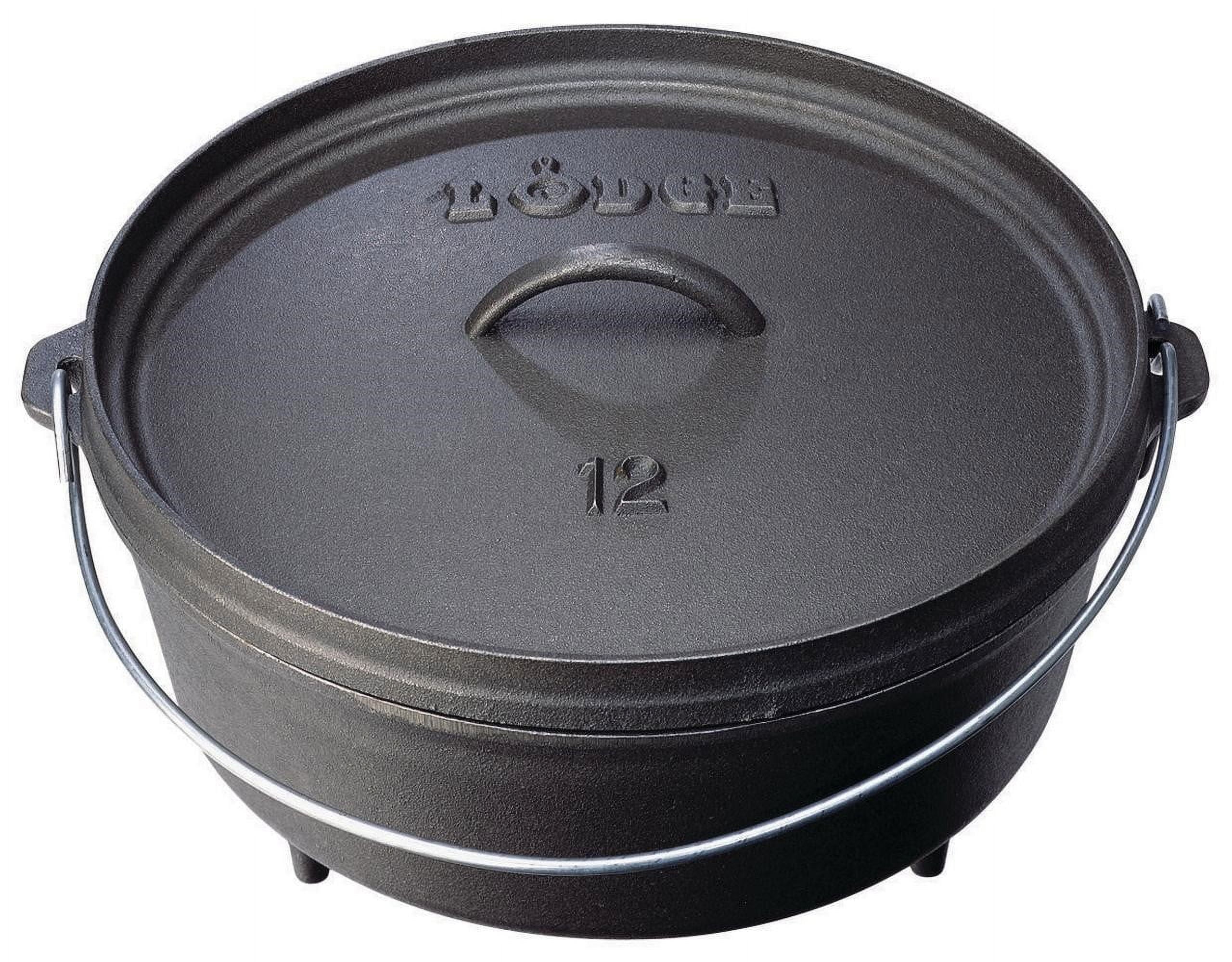 6 Quart Cast Iron Camp Dutch Oven, L12CO3