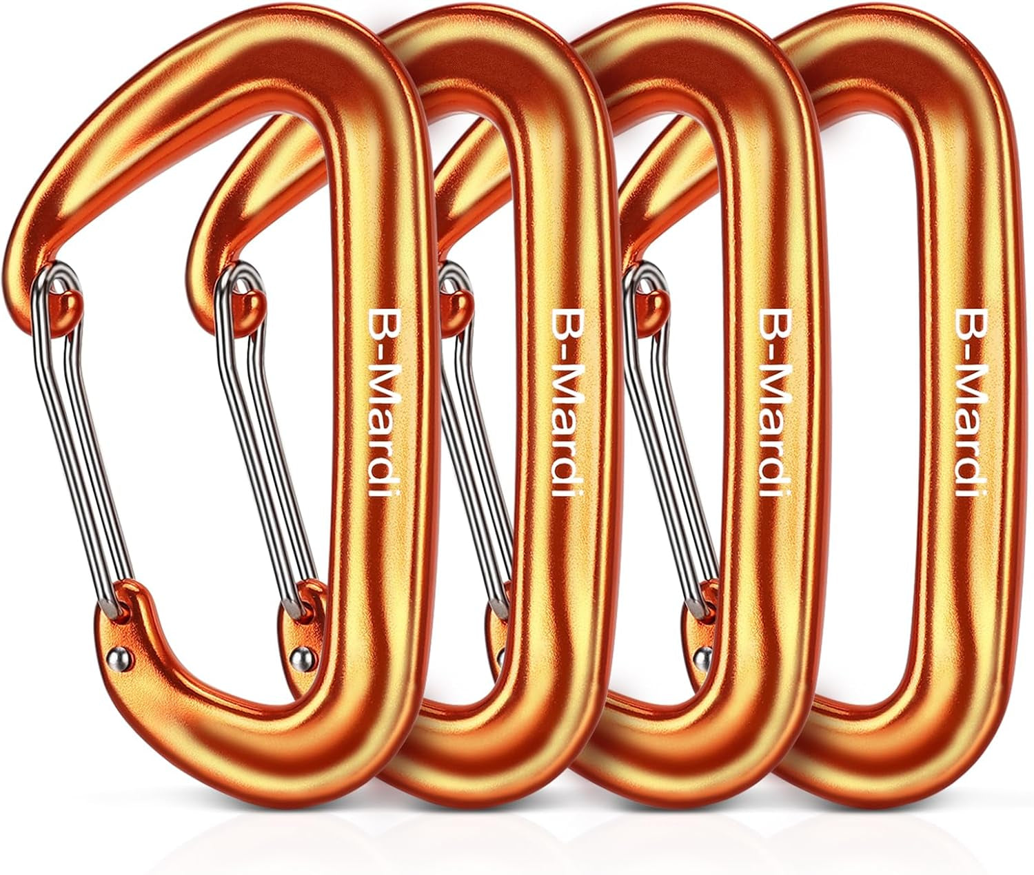 Carabiner Clips Heavy Duty 12Kn (2697 Lbs)-Lightweight Locking Carabiners for Camping, Hiking, Hammock, Dog Leash Harness, Outdoor and Gym Etc, Keychains& Utility